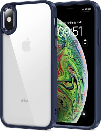 Vista 358 de HOOMIL Funda para iPhone 7 Plus/iPhone 8 Plus de 5.5 Pulgadas, sin amarillamiento, protección contra caídas, cubierta trasera dura transparente