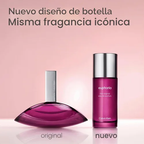 Vista 3 de Calvin Klein Euphoria Eau de Parfum – Women’s Perfume – Long Lasting Fragrance - New bottle design. Same iconic scent.