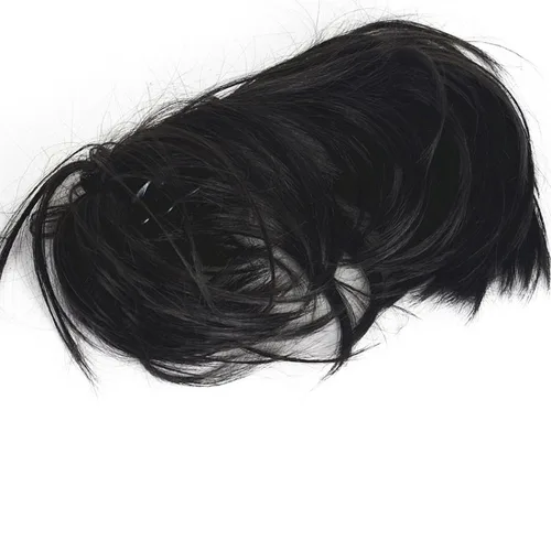 Vista 5 de Lydell Extensión de cabello sintético ajustable con pinza de mandíbula (marrón oscuro)