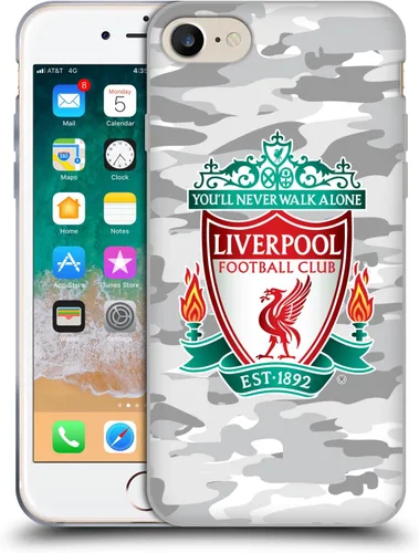 Vista 48 de Head Case Designs Funda de gel con licencia oficial del Liverpool Football Club Away Colourways Crest Camou [protección de grado militar] compatible
