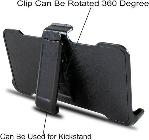 Vista 3 de [Paquete de 2] Funda de repuesto para iPhone 14 (6.1 pulgadas) con clip para cinturón compatible con Otterbox Defender Series Case