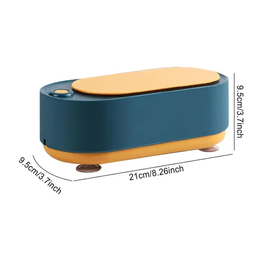 Vista 7 de Jewelry Cleaner, Portable Ultrasonic Jewelry Cleaning Machine, 360 Degree Household High Frequency Jewelry Vibration Cleaner, Rechargeable Steel