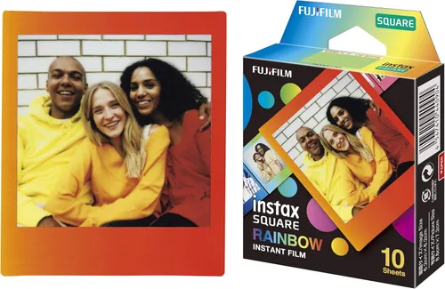 Vista 2 de Fujifilm instax Square Rainbow Film - 10 exposiciones (paquete de 2)