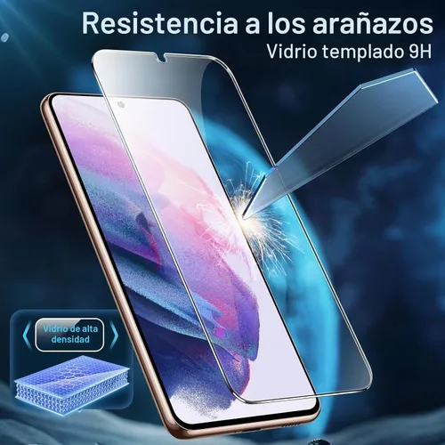 Vista 4 de JETech Protector de pantalla para Samsung Galaxy S21, paquete de 3 Transparente