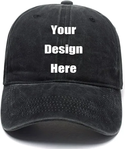 Vista 20 de Sombreros unisex con visera solar para papá, gorras de camionero personalizadas, gorras de béisbol para regalos Sombreros de béisbol Negro