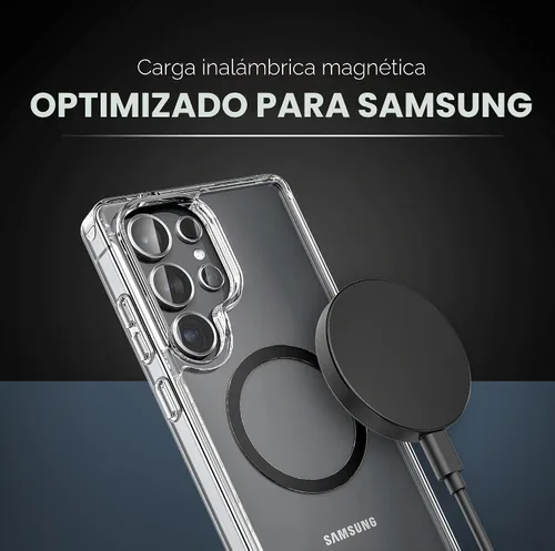 Vista 6 de Cargador magnético para Samsung, carga inalámbrica rápida para Galaxy S26 Ultra, S25 S24 Plus y dispositivos Android - USB tipo C (6 pies)