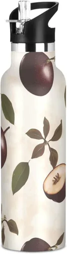 Vista 9 de Botella de agua aislada con popote Kawaii Devon Rex Cats Blush doble pared aislada al vacío ligera para deportes, gimnasio, viajes al aire libre