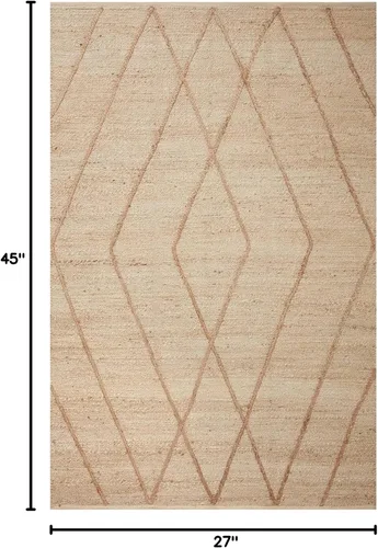 Vista 3 de Loloi Bodhi Collection BOD-02 Ivory/Natural 2'-3" x 3'-9" Accent Rug
