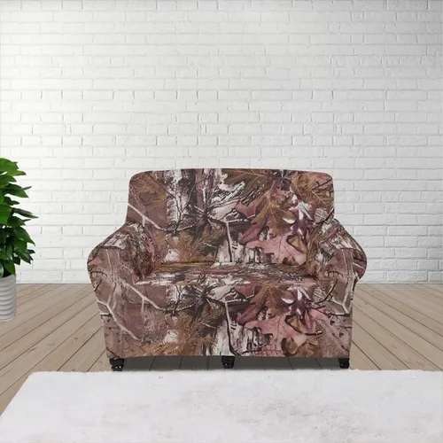 Vista 98 de ZOUTAIRONG Fundas elásticas para sofá con estampado de ramas de camuflaje 3D para sofá, funda para muebles de un solo cojín, decoración del hogar u