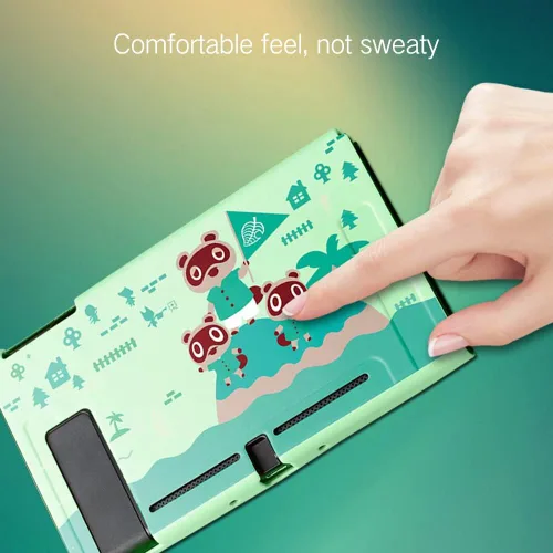 Vista 4 de PERFECTSIGHT Funda Protectora Compatible con Nintendo Switch Linda Funda de TPU Suave Antideslizante Carcasa de Concha Dura Acoplable Protección