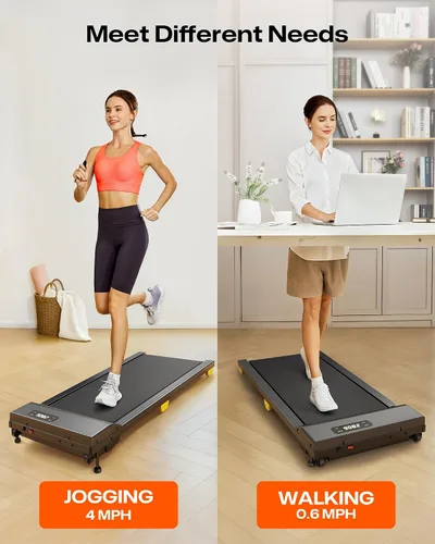 Vista 4 de Walking Pad with 9% Incline, Compact Under Desk Treadmill for Home, 2.5HP Powerful 3 in 1 Portable Treadmill with Remote Control, Walking Pad for