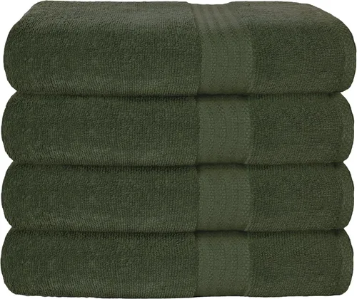 Vista 41 de GLAMBURG Juego de 2 Sábanas de Baño Extra Grandes de Algodón Premium de 700 GSM - 100% Algodón Peinado - 2 Sábanas de Baño 35x70 pulgadas - Calidad