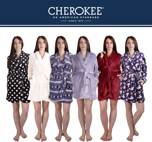 Vista 7 de Cherokee - Bata para dormir de poliéster de felpa para mujer