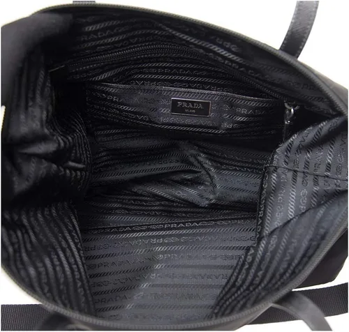 Vista 5 de Prada 1BG189 de nylon negro para mujer