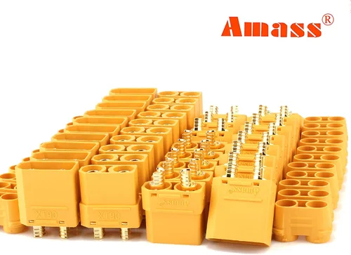 Vista 6 de Amass 10 pares XT90 macho hembra bala conectores de alimentación para motor de batería RC Lipo