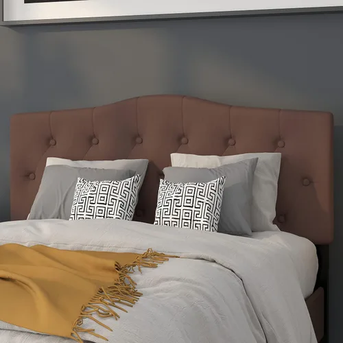 Vista 19 de Flash Furniture Cambridge - Cabecera tapizada capitoné tamaño individual en tela beige