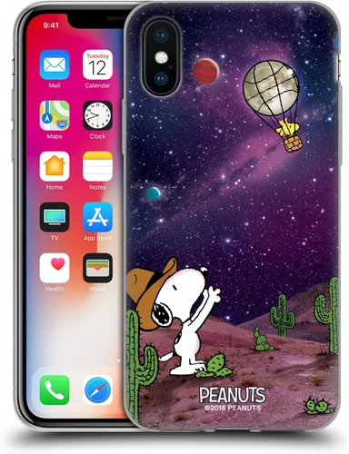 Vista 171 de Head Case Designs Funda de gel con licencia oficial de Peanuts Nebula Cactus Needles Snoopy Space Cowboy [protección de grado militar] compatible