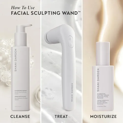 Vista 6 de SHANI DARDEN SKIN CARE - Varita para esculpir el rostro, dispositivo de reafirmación y apriete del cuello, dispositivo de ondas de sonido