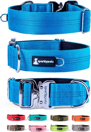 Vista 9 de Collar de perro extra pequeño con hebilla cromada de liberación rápida y soporte AirTag – Collares de razas pequeñas de primera calidad con rayas