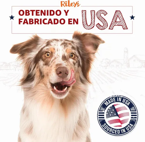 Vista 7 de Riley's Golosinas deshidratadas para perros de pulmón de cordero
