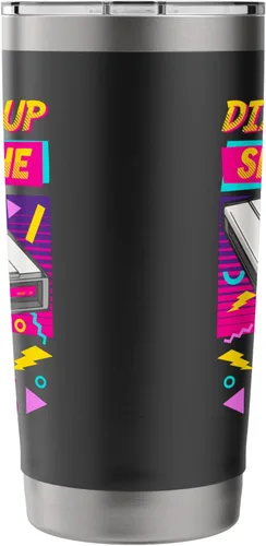 Vista 2 de 90s Nostalgia Retro 90s Dial Up Internet Vintage Stainless Steel Insulated Tumbler