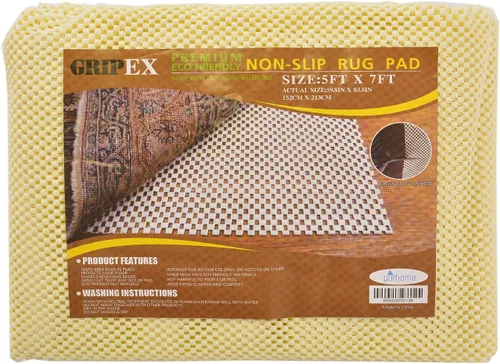 Vista 7 de Grip-Ex - Almohadilla antideslizante para alfombras de área y corredores, respetuosa con el medio ambiente, fabricada con aceites 100% a base