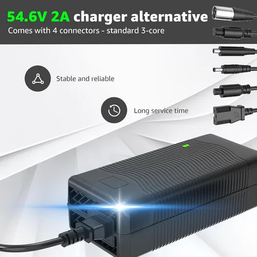 Vista 5 de Cargador eléctrico de la bici de 54.6V 2A para la batería de litio de 48V - enchufes 7 en 1