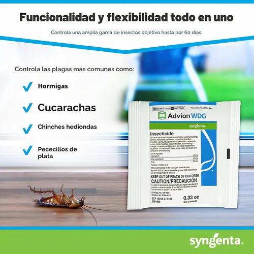 Vista 3 de Syngenta - Insecticida Advion WDG - Paquete de 0.33 oz