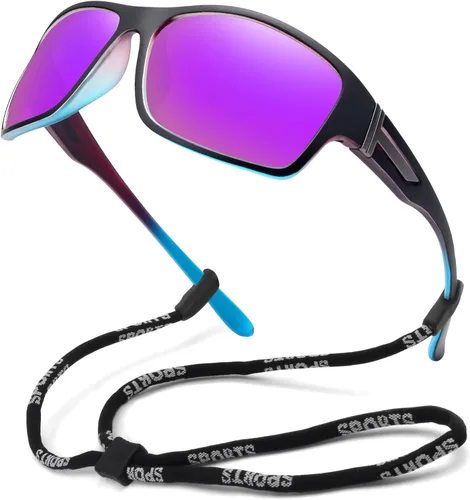 Vista 18 de STORYCOAST Gafas de sol polarizadas deportivas para hombres y mujeres, marco irrompible para ciclismo, pesca, conducción