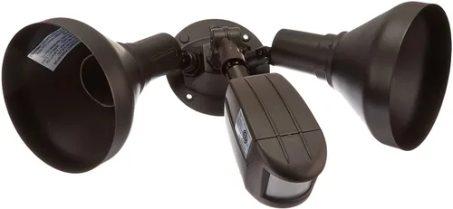 Vista 2 de Satco SF76/531 - Luz de inundación de dos luces para exteriores, de aluminio fundido resistente, duradera, a prueba de clima, con sensor de Bronce