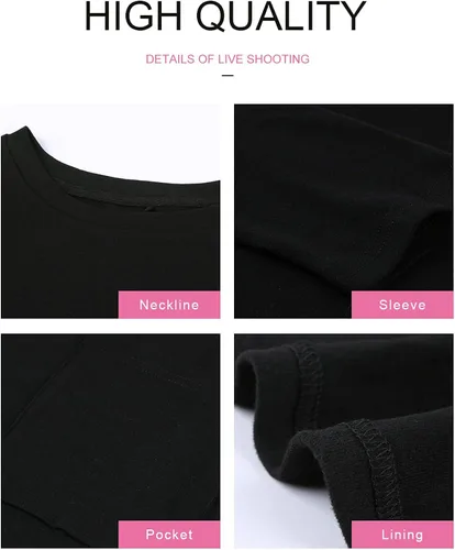 Vista 5 de Dokotoo Camisas casuales de manga larga para mujer, sudaderas ligeras con bolsillos