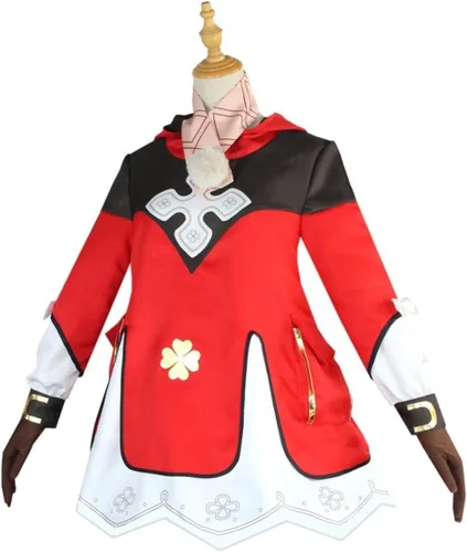 Vista 2 de Disfraz de cosplay de Genshin Klee, conjunto completo (M)