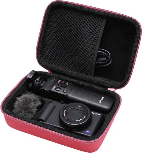 Vista 13 de L LTGEM Estuche para cámara compatible con Sony ZV-1F / ZV-1 / ZV-1 II Vlog Cámara digital, trípode, micrófono y kit de accesorios Vlogger, Negro