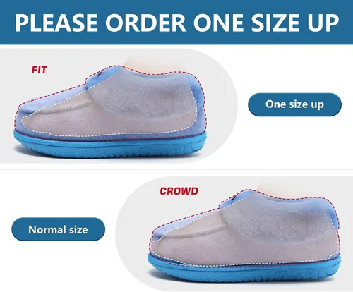 Vista 2 de COFACE Pantuflas de casa de espuma viscoelástica para mujer, con soporte de arco, mocasines de invierno, cálidos, mullidos, con suela de goma