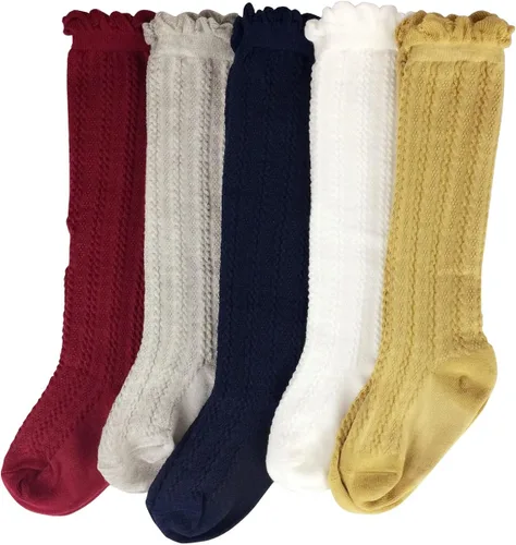 Vista 2 de Jastore 5 pares3 pares de calcetines de algodón unisex para bebé y niño