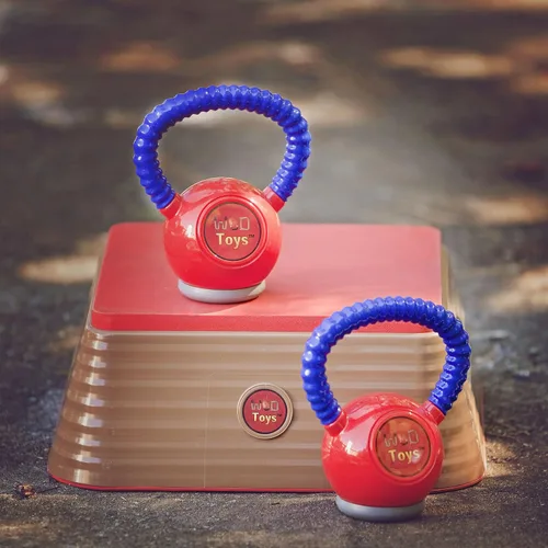 Vista 3 de WOD Toys Kettle Kid - Pesa rusa roja, segura y duradera, juguete de levantamiento de pesas para niños, fitness, gimnasio para niños