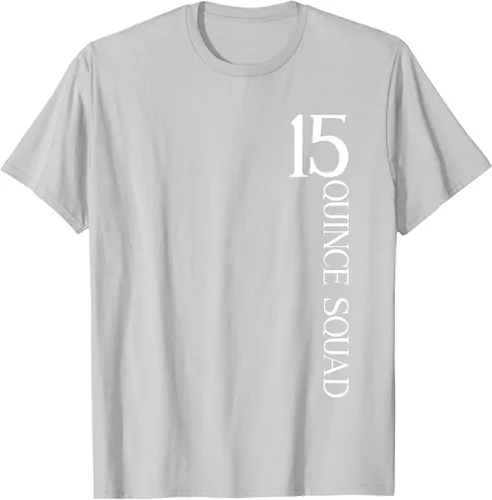 Vista 67 de Quince Squad Quinceanera 15th Birthday - Camiseta de quinceañera para niñas Asphalt Grey