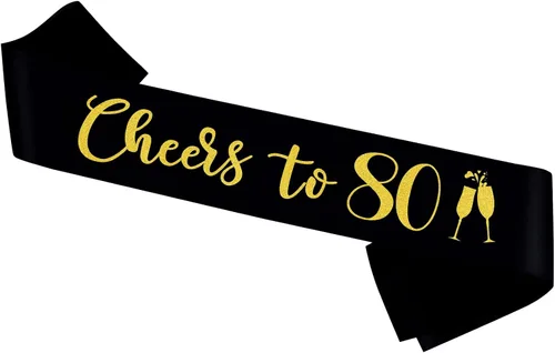 Vista 8 de Banda con texto en inglés "Cheers to 20", banda de oro negro con texto en inglés "It's My 20th Birthday" para mujeres y hombres, regalos de feliz 20