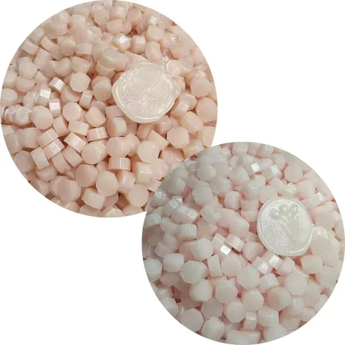 Vista 3 de 400 cuentas de sellado de cera rosa para sello de cera (rosa)