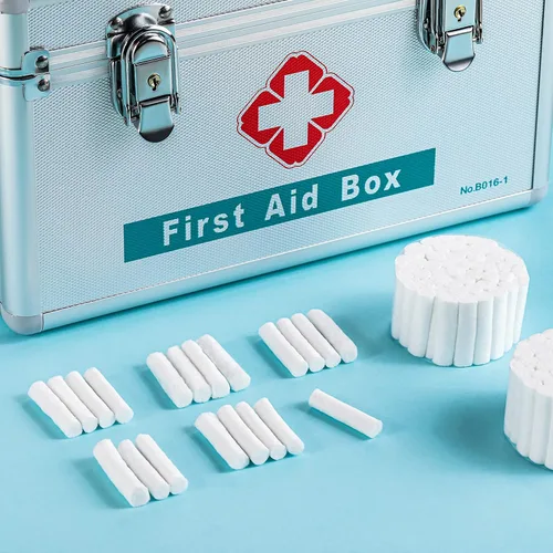 Vista 7 de 1000 rollos de gasa dental, almohadillas de algodón, buenas, tapones absorbentes para la nariz, rollos de algodón dental, bolas de hisopos