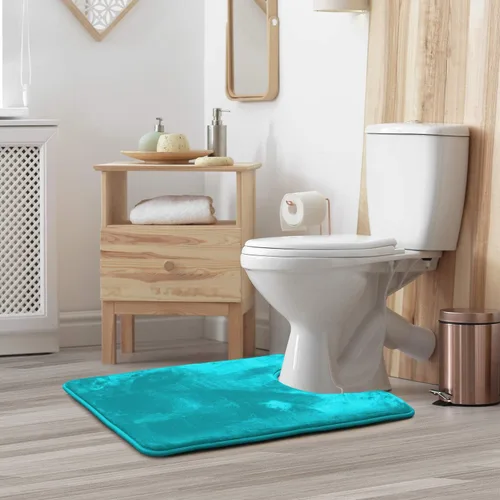 Vista 2 de Clara Clark tapete para baño, regadera o tina, de gomaespuma, negro, antiderrapante