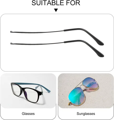 Vista 6 de NUOBESTY Kit de reparación de lentes de metal universal de repuesto de patillas cómodas y resistentes para brazos