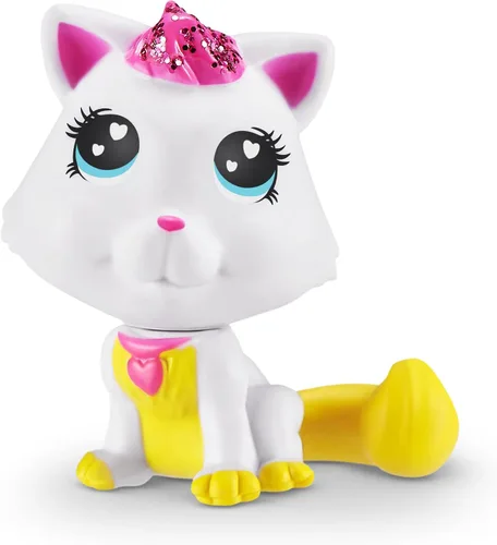 Vista 4 de Sparkle Girlz ZURU - Conjunto de muñeca y mascota de princesa, vestido azul y perro, 2 mascotas incluidas, muñeca de moda posable, vestido