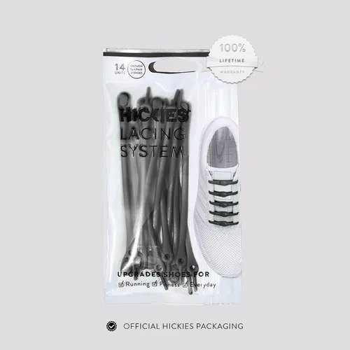 Vista 6 de HICKIES Cordones sin corbata, cordones para zapatos de adultos, elásticos sin ataduras para zapatos deportivos y zapatos planos, talla única, unisex