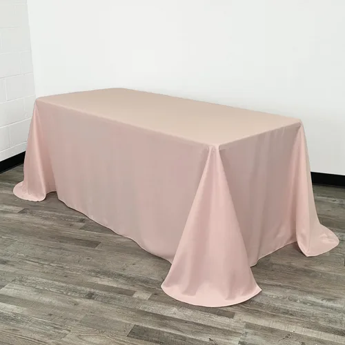 Vista 6 de YOUR CHAIR COVERS - Mantel rectangular L'Amour de 90 x 132 pulgadas - Mantel de boda prémium para mesas rectangulares de banquete de 6 pies - Verde