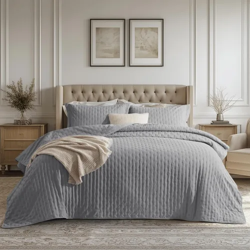 Vista 27 de Bedsure Edredón individual – Ropa de cama ultrasuave individual XL para decoración de dormitorio, edredón ligero para todas las estaciones, colcha