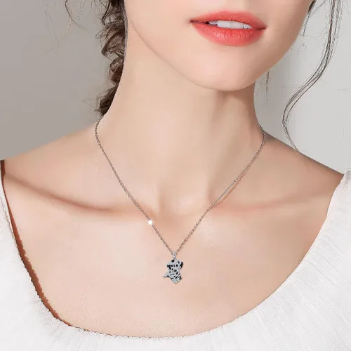 Vista 64 de Collares con colgante de perro de plata de ley S925 – 24 razas corgi/husky/labrador/pastor para mujer