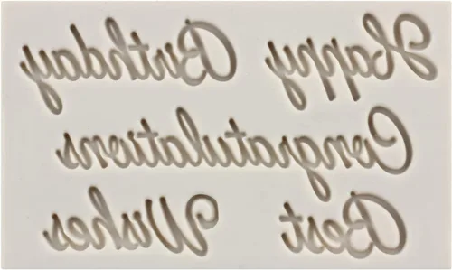 Vista 7 de Moldes de silicona para cumpleaños con letras del alfabeto para fondant, moldes de chocolate para fiesta de cumpleaños, decoración de pasteles