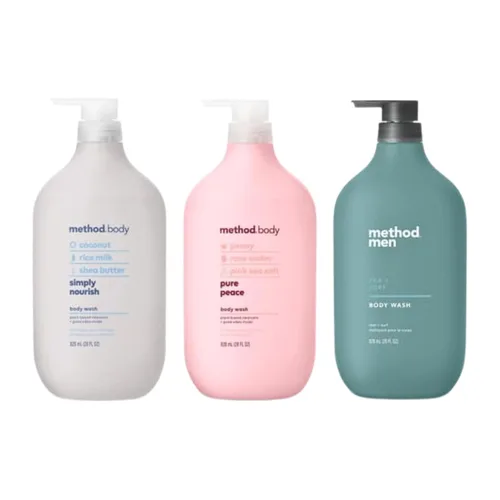 Vista 9 de Method Variedad de muestras de gel de baño (Pura paz, mar y surf, y simplemente nutrir) (Pura paz + mar y surf + simplemente nutrir)