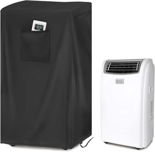 Vista 7 de Cubierta portátil para aire acondicionado, cubiertas de aire acondicionado para interiores, 19 x 16 x 30 pulgadas